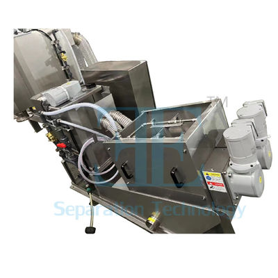 12000L/H 脱水スクリュープレス機 40kg/H 多板スクリュープレス