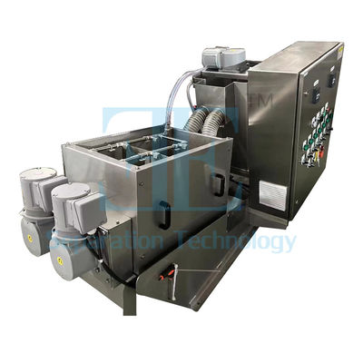 12000L/H 脱水スクリュープレス機 40kg/H 多板スクリュープレス