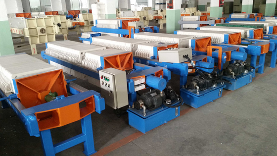 汚泥脱水用手動油圧フィルタープレス 6m2 220V-415V