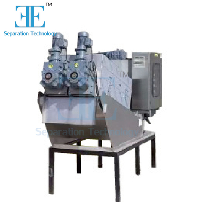 スクリュープレス汚泥脱水機 9.6-120m3/h 容量