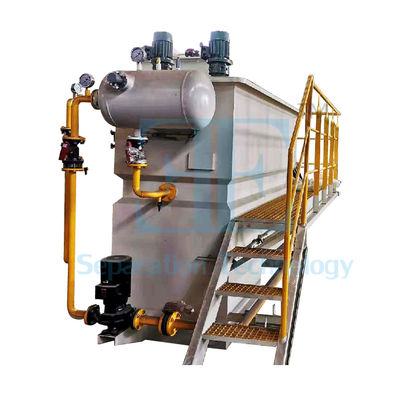 Ecopro DAF System Dissolved Air Flotation Machine with 5m3/H Capacity 0.55kw Air Compressor and 3kw Dissolved Pump Power for Industrial Waste Water Treatment